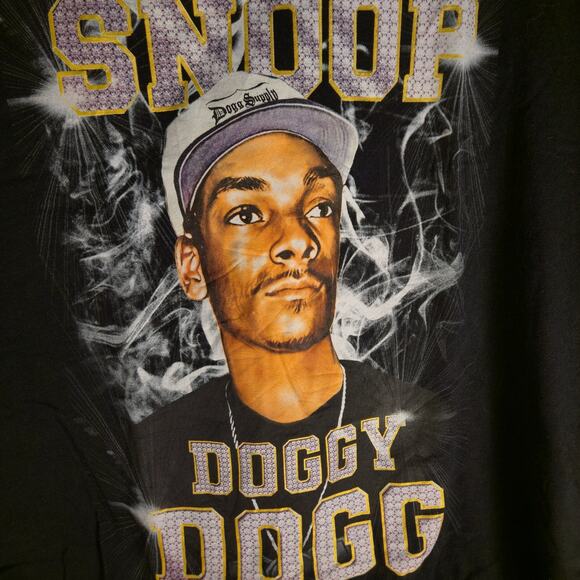 Snoop Dogg Dogg Supply Graphic T Shirt Black Mens Large Rap Hip Hop Tee - Picture 2 of 4